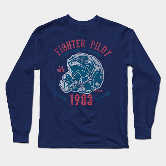 Fighter Pilot Long Sleeve T-Shirt by Rebus28